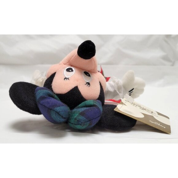 Vintage Disney Store Highland Minnie Mouse 9" Beanbag Plush Doll Tag NOS - Lot B - Picture 8 of 10